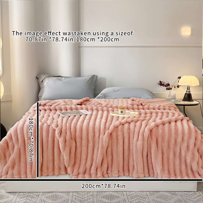 1ps Blanket Color Pink Red size 200cmx230cm