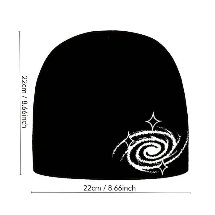 1pc Unisex Embroidered Acrylic Knit Beanie Stretchable Hand-Washable Street Style Hip-Hop Winter
