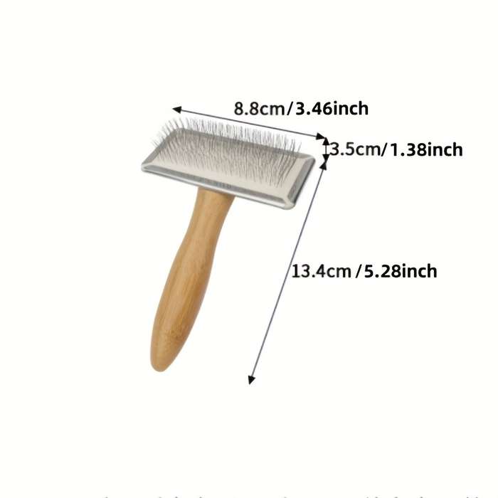 1pc Wooden 8.8cm Pet Comb