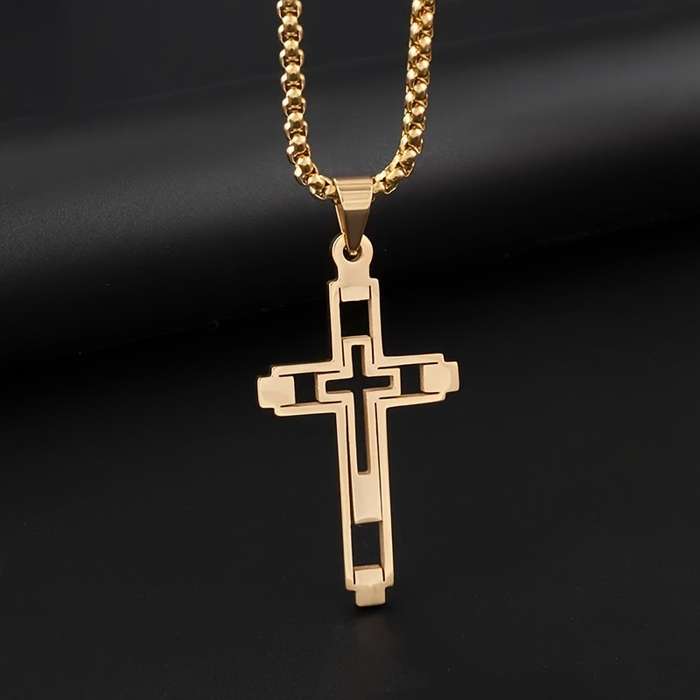 1 Piece Black Jesus Theme Pendant