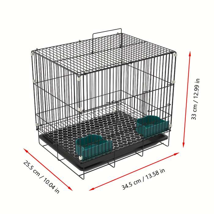 1pc 40*30*26cm/without sunroof Pet Cage