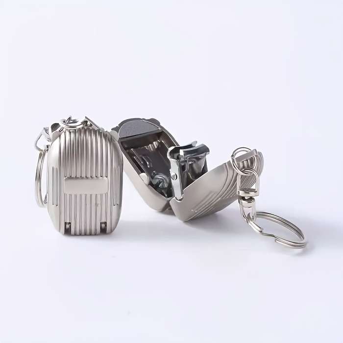 1pc Stainless Steel Nail Clipper with Built-In File Portable Durable Fingernail Cutter for M