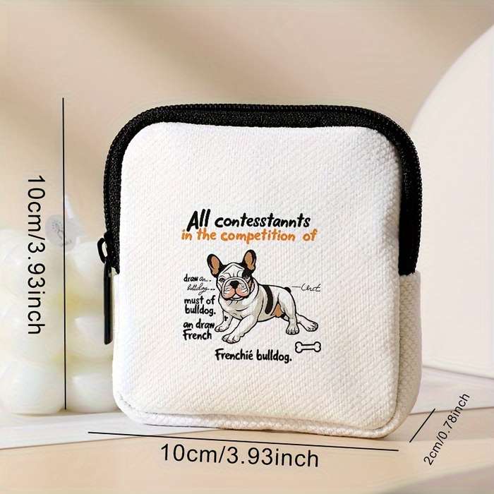 1pc Festive Dog Pattern Coin Wallet Large Capacity Multi-Functional and Perfect Gift Mixed Co