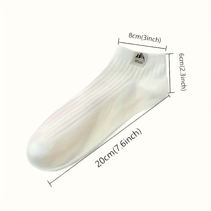 10 Pairs Black One Size High Elastic Socks