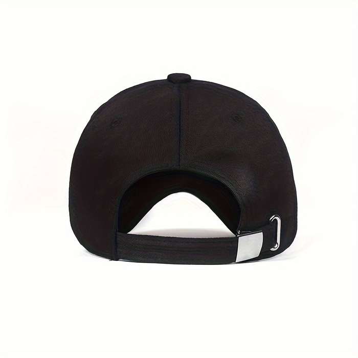 1pc Men'S Classic Embroidered Trucker Cap 100% Polyester Adjustable Dad Hat with Alphabet Pat