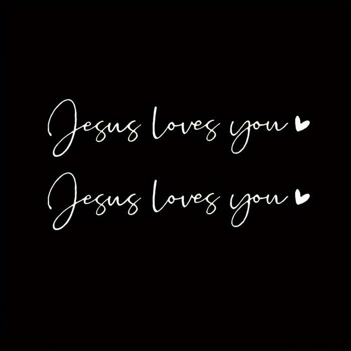 1pc Black Jesus Christian Themed Stickers