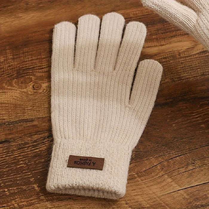 1 Pair Yellow Warm Gloves