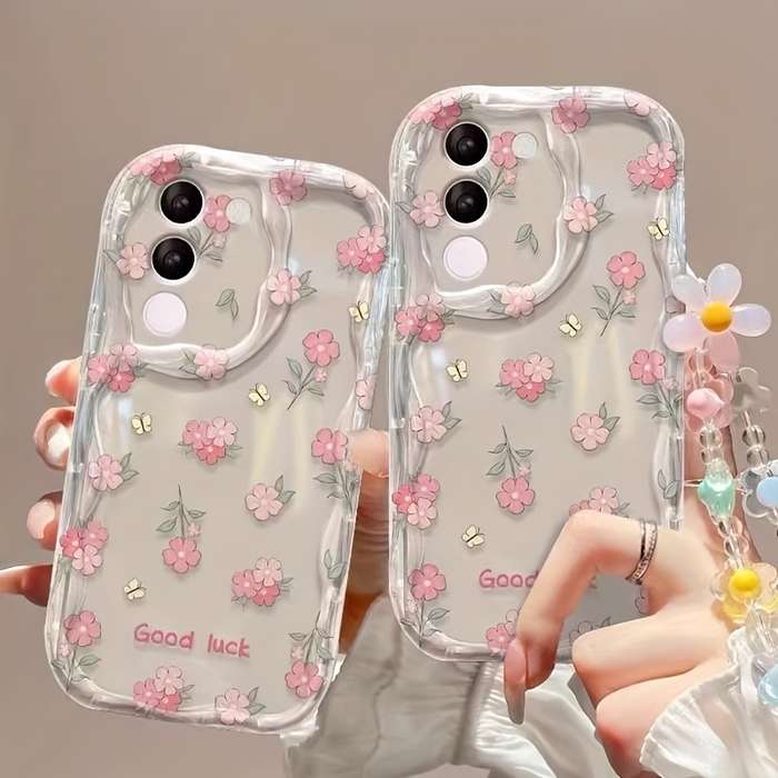 1pc Transparent Pink For Samsung Galaxy A36 Phone Cases