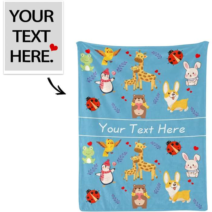 1ps Blanket Color Blue size 150x200cm