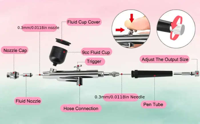Complete Airbrush Kit with Compressor