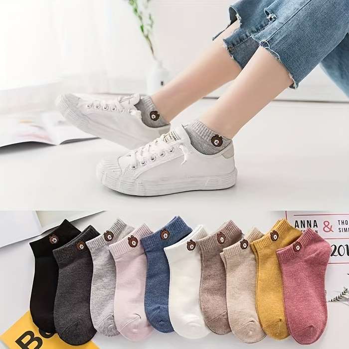 10 Pairs Colors Mixed One Size High Elastic Socks