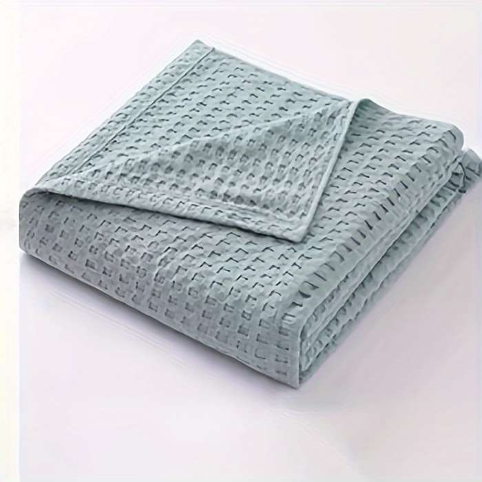 1ps Blanket Color Dark Gray Square Grid size 100x150cm