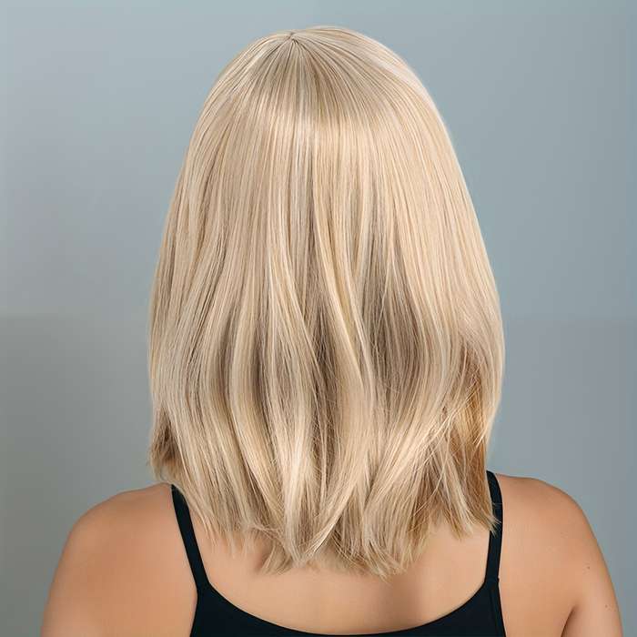 1Pc Light Goldena 40.64cm Fashion Design Wig