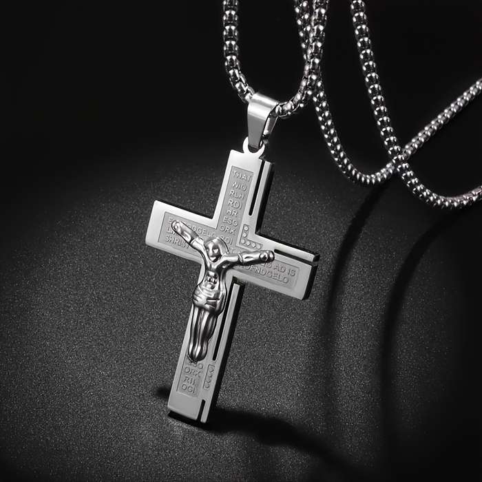 1 Piece Golden Jesus Theme Pendant