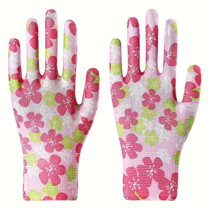 1 Pair Pink Multi Purpose Work Gloves