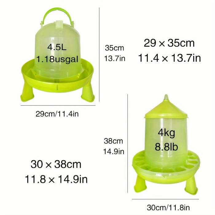 2 Pack Poultry Feeders