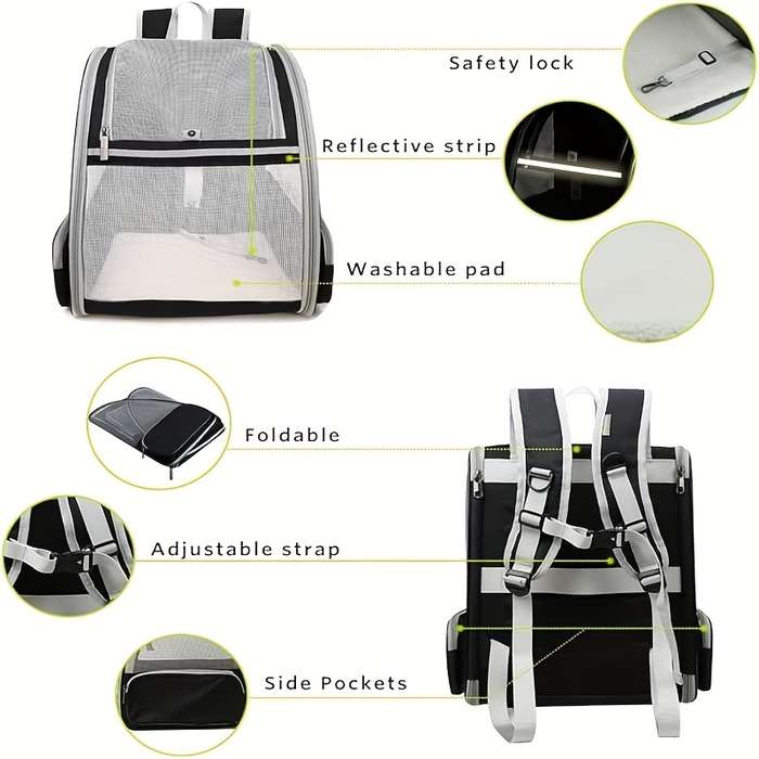 1pc Black Pet Bag