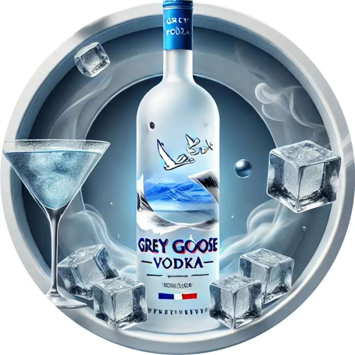 1pc Grey Goose Vodka 3D Aluminum Sign 20x20cm High Definition Print Fine Detail Durable Metal Wall A