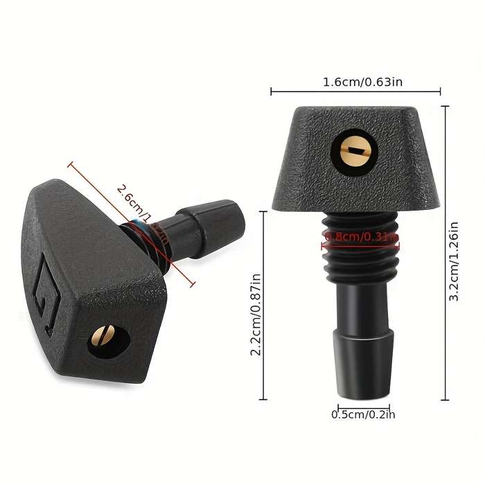 2Pcs Car Windshield Wiper Nozzle Spray Kit