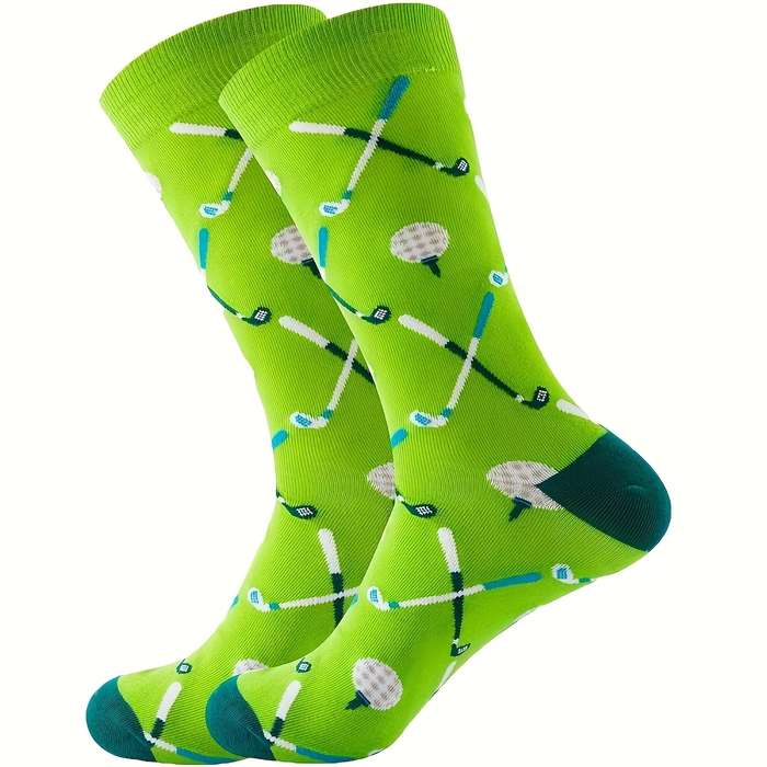 1 Pair Of Green One Size Socks