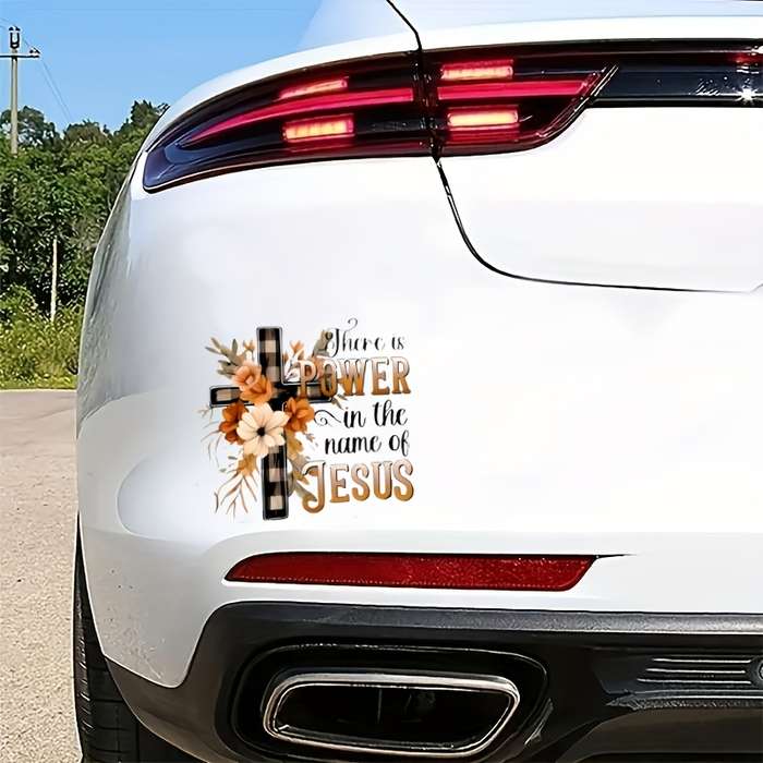 1pc   13.97 cm x 13.97 cm Jesus Christian Themed Stickers