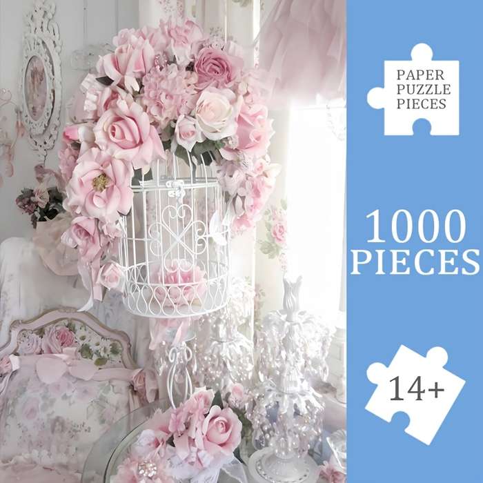 1000pcs Giant Flower Bouquet Puzzle 50x70cm 19.7x27.6in Premium Thick Durable Pap