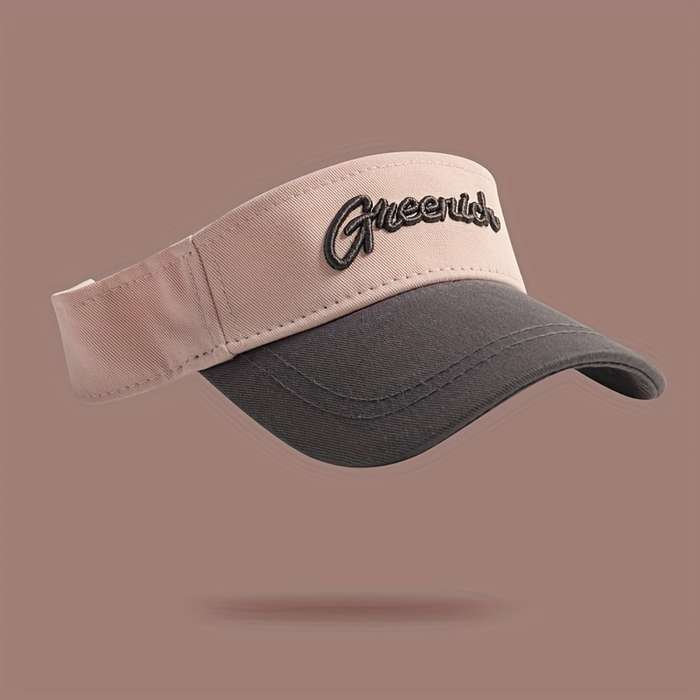 1pc Women's Embroidered Sun Visor Hat Polyester Fantasy Themed Non-Stretch Stripe Craftsmanship