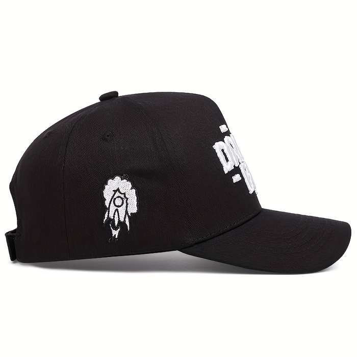 1pc Big Dream Embroidered Baseball Cap for Men And Women Outdoor Sunshade Casual Duckbill Hat Am