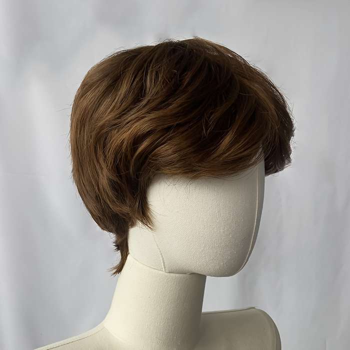 1Pc Light Brown 15.24cm Fashion Design Wig