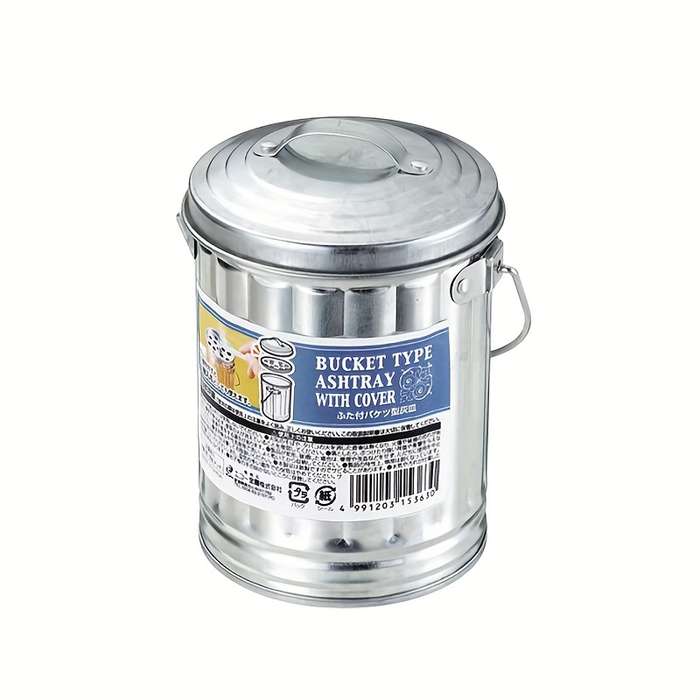 1pc Japanese bucket shaped ashtray anti drop and washable suitable for household use not easy to
