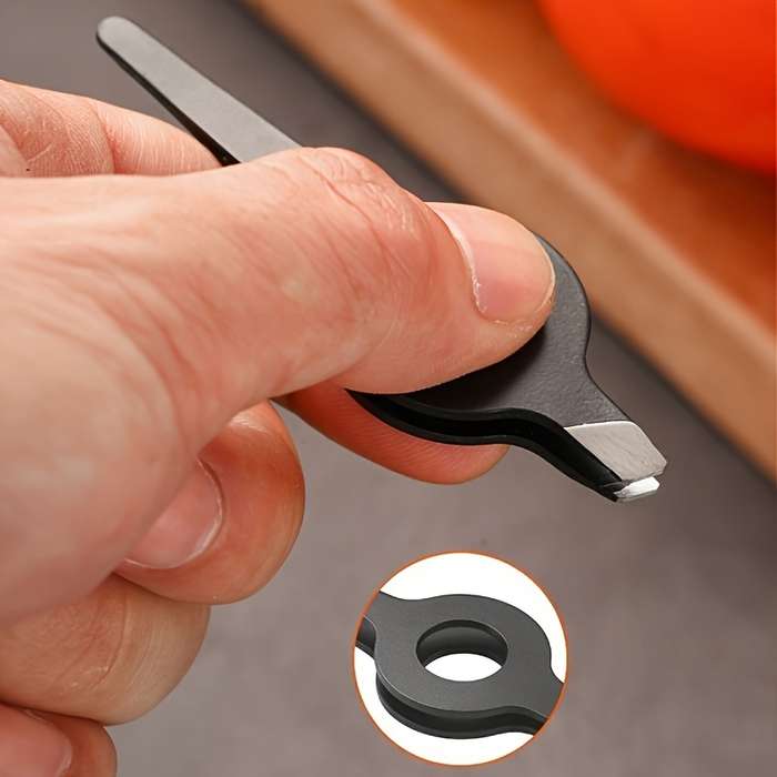 1pc Professional Slant Tip Tweezer with Hollow Handle Precision Eyebrow  Facial Hair Removal