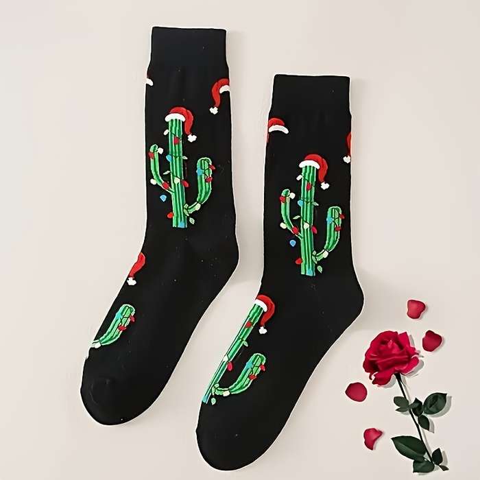 1 Pair Mixed Color One Size Socks