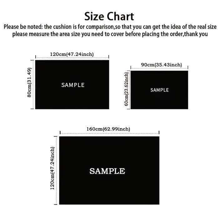 1Pc 120x160cm Floor Mat