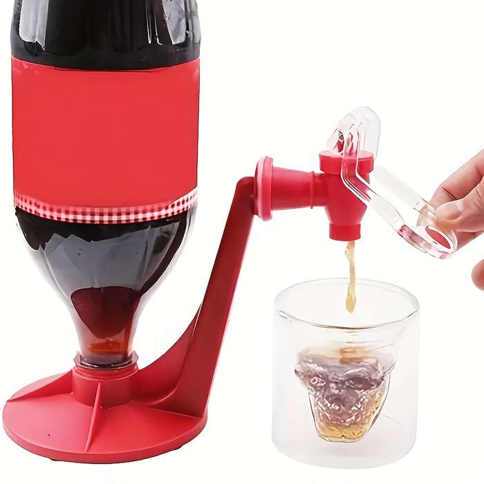 1 Plastic Homemade Beverage Dispenser with Inverted Faucet Stand No Electricity Needed Perfe