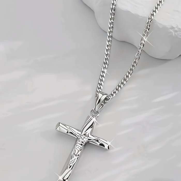 1 Piece Silvery Jesus Theme Pendant