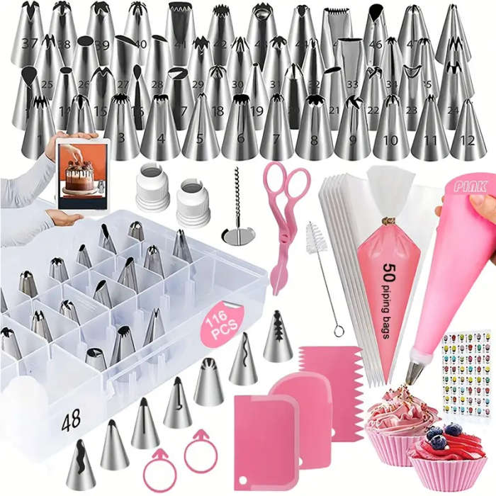116-Piece Cake Decorating Baking Tool Set