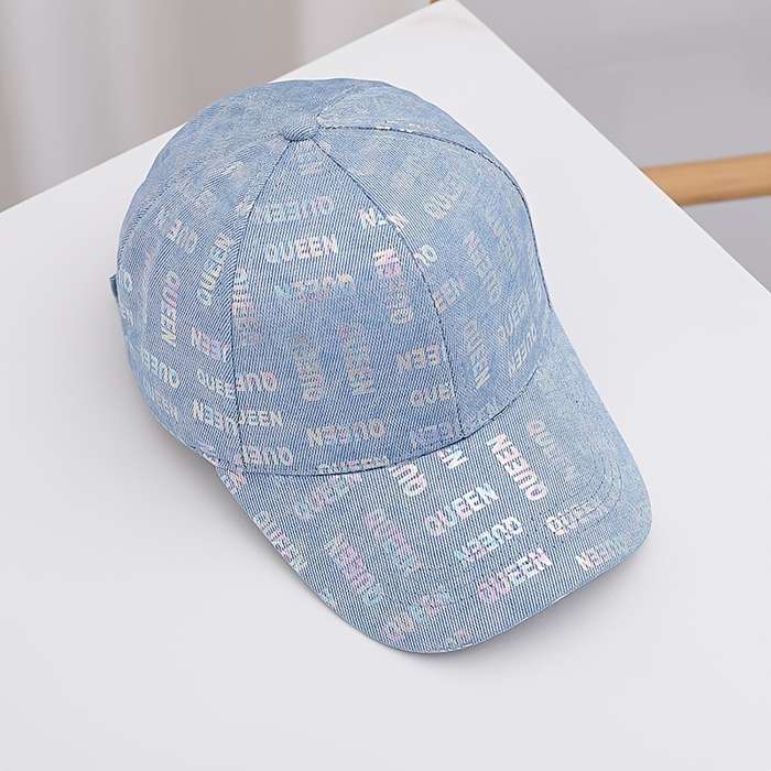 1pc Fantasy Cotton Baseball Cap for Women Adjustable Tie-Dye Pattern Breathable Non-Washable