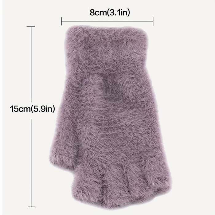 1 Pair Camel Warm Gloves