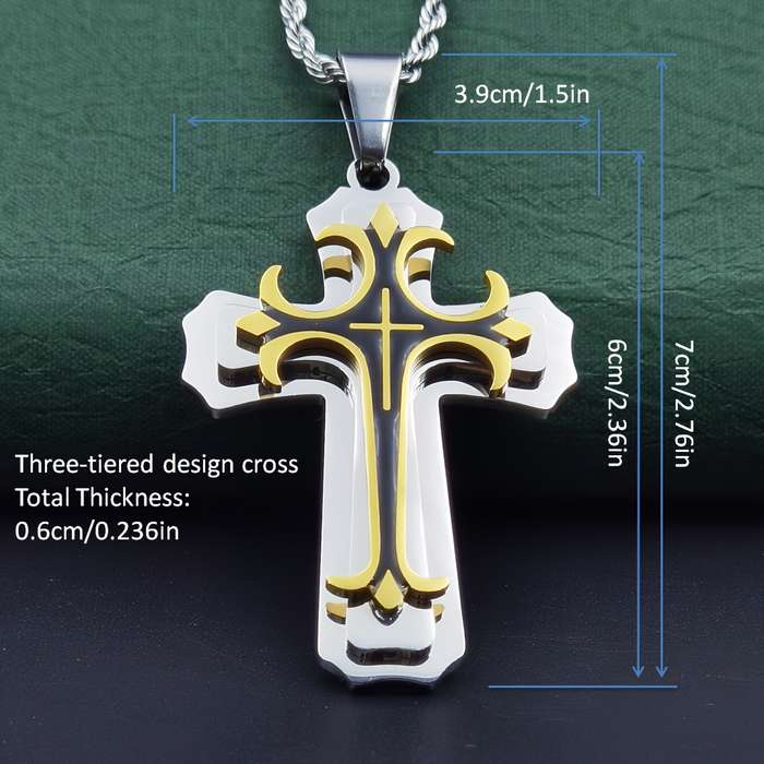 1 Piece Silvery Jesus Theme Pendant