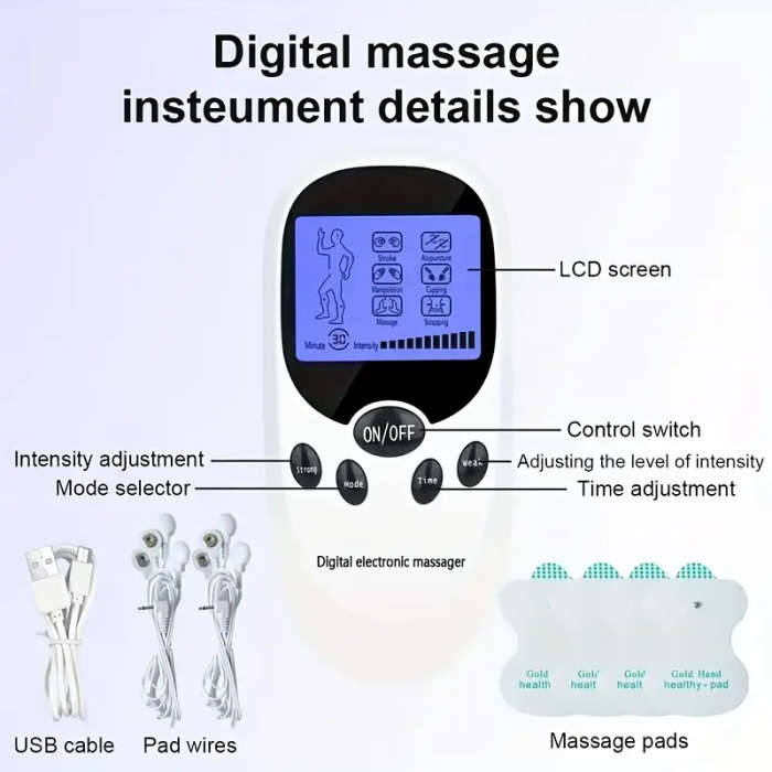 Dual-Channel Home Digital Meridian Massager