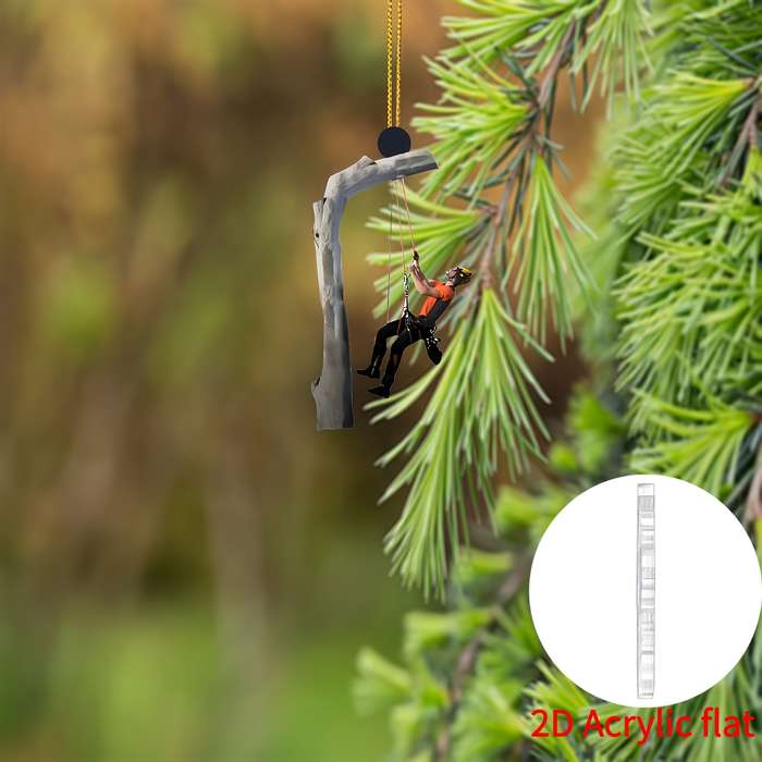 1pc 2D Flat   Acrylic Climber Rearview Mirror Pendant Acrylic Multifunctional  Decoration
