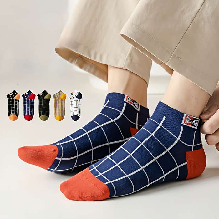 5 Pairs One Size High Elastic Socks