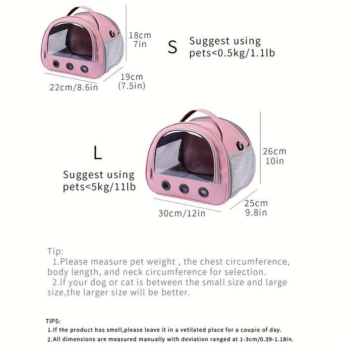 1pc PinkModel Trumpets Pet Bag