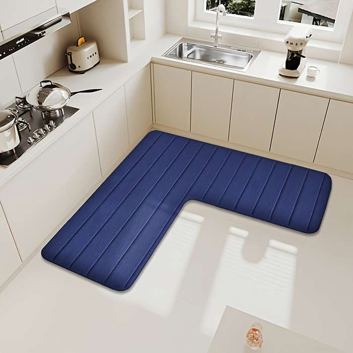 1Pc Deep Blue 120x120x45 47.2x47.2x17.7inch Floor Mat