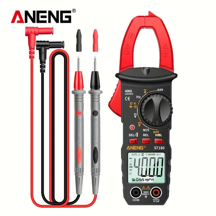 1pc ST180 4000 Counts Digital Clamp Multimeter High Precision AC DC Voltage Current Resistance
