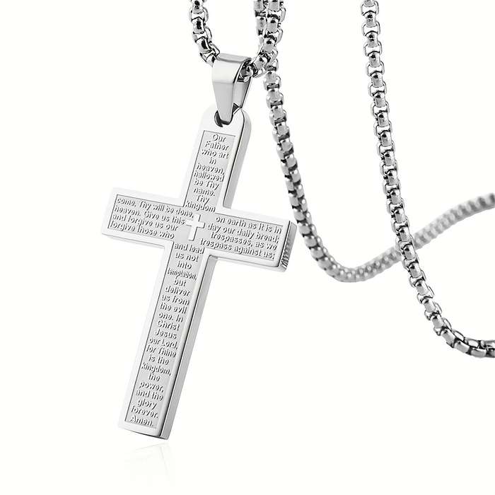 1 Piece Golden Jesus Theme Pendant
