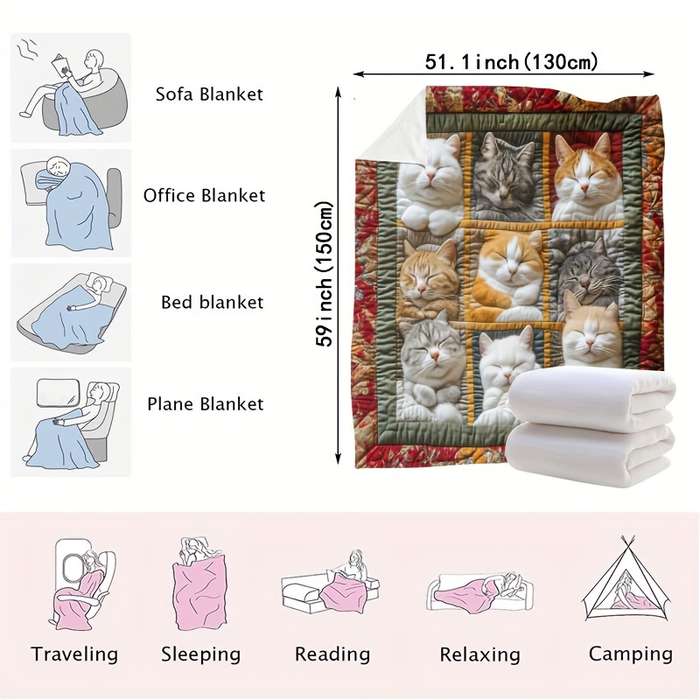 1ps Blanket Color Dark Gray size 200x230cm