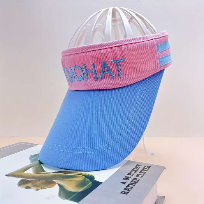1pc Women'S Open-Top Sun Visor Hat Breathable UV Protection Sports Cap for Summer Outdoor Activi
