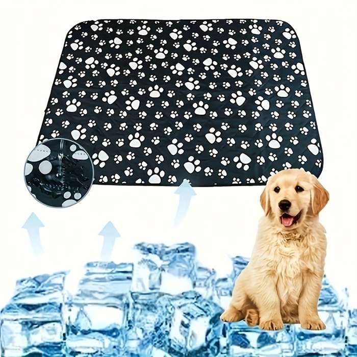1piece Dark Gray Dog Paw Pads Cooling Pad