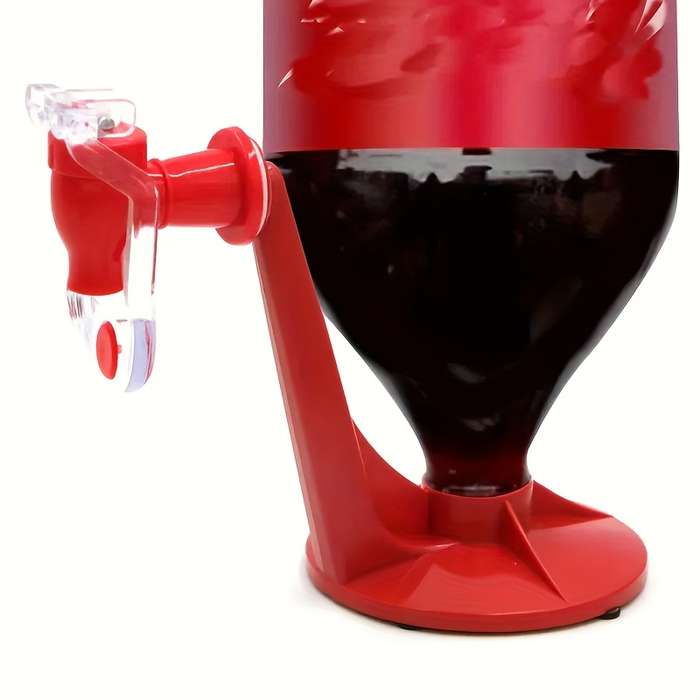 1 Plastic Homemade Beverage Dispenser with Inverted Faucet Stand No Electricity Needed Perfe